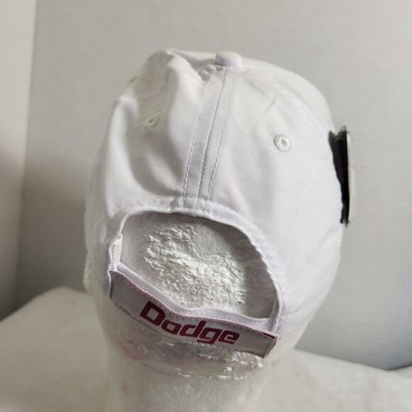 DODGE Pink White Hat Strapback Baseball Vintage Cap Womens NEW TAGS - Picture 11 of 14